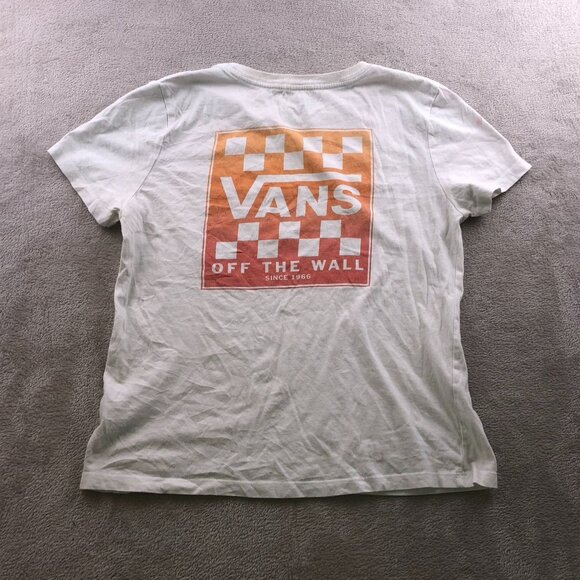 Vans Mens T-Shirt Medium Classic White Graphic Tee Short Sleeve Crew Neck Casual - Picture 9 of 9